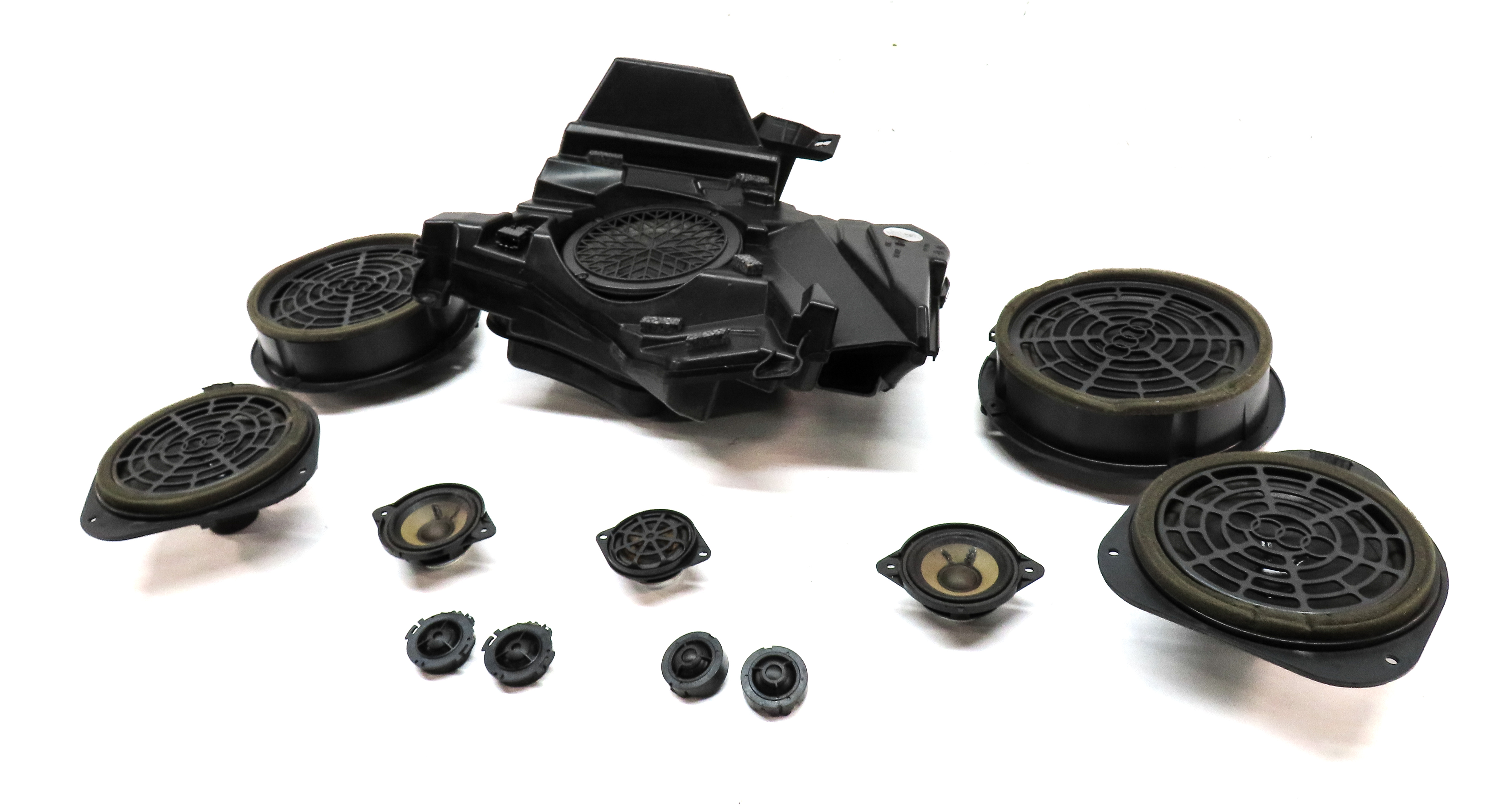 11 AUDI A5 CONVERTIBLE B8 8T BANG & OLUFSEN RADIO STEREO AUDIO SPEAKER SET/12 — exact item pictured